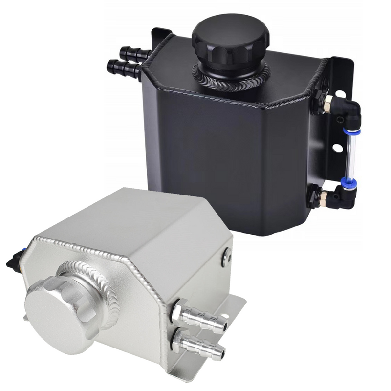 Load image into Gallery viewer, PORIYA Universal 1L Aluminum Radiator Coolant Overflow Bottle Tank Expansion Reservoir
