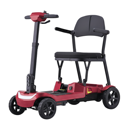 PORIYA 16KG Electric Mobility Scooter Lithium Motorised Foldable w/ Storage Basket