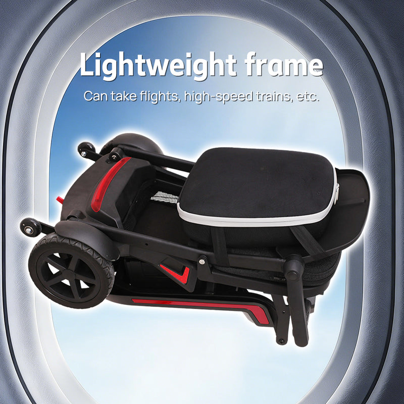 Load image into Gallery viewer, PORIYA 13KG Electric Mobility Scooter Lithium Power Folding 3 Wheel Airline Lightweight
