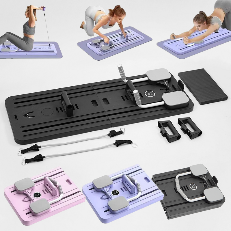Load image into Gallery viewer, Multifunctional Abdominal Board Pilates Slide Board Gym 8-in-1 W/ 4×Push-up grip
