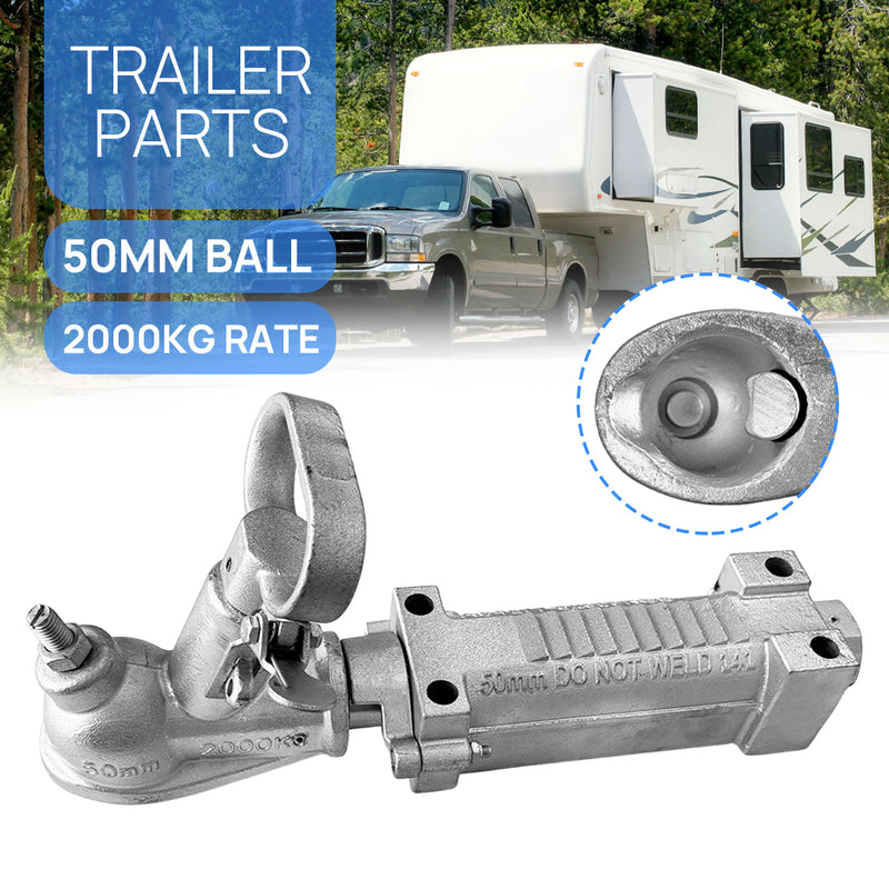 Load image into Gallery viewer, PORIYA Trailer Coupling Hitch Override Zinc Finish Mechanical 2T 50mm Mechanical
