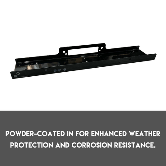 PORIYA Winch Mounting Plate Cradle Steel 8000-14500lbs Universal Truck Trailer