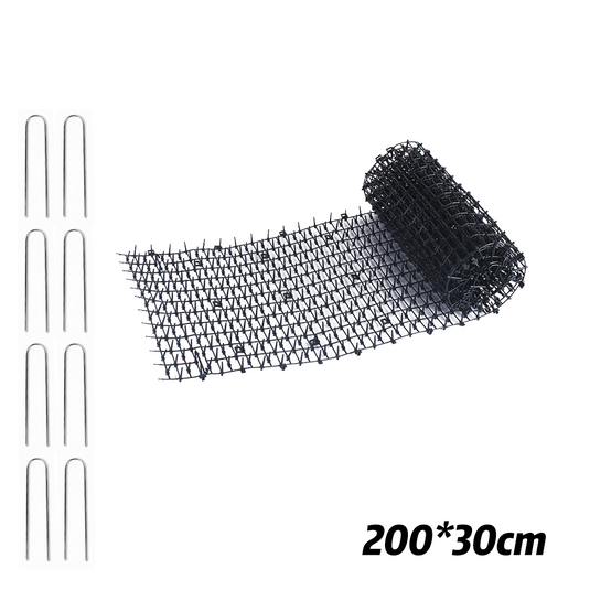 PORIYA 2M x 30CM Cat Scat Mat Spikes Prickle Strip Anti-Cat Away Safe Garden Protector