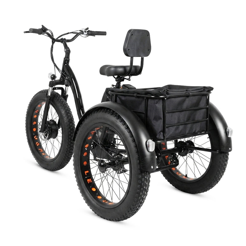 Load image into Gallery viewer, PORIYA 1500W Electric Tricycle escooter Urban City Bicycle Rechargeable 20" Fat Tyre
