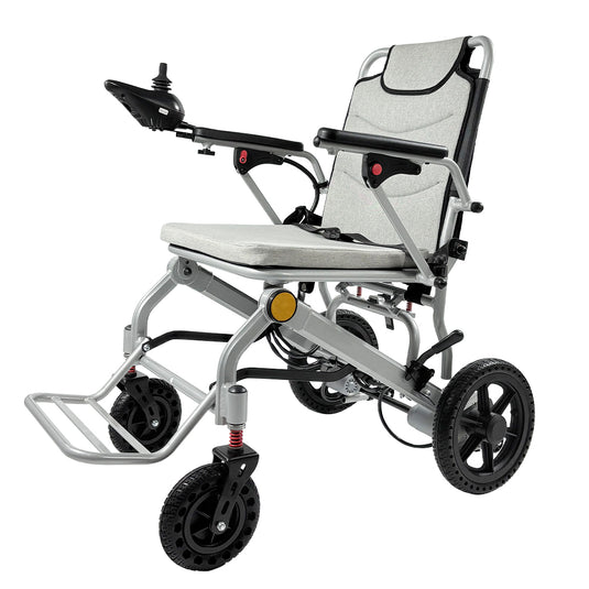PORIYA 16.5KG Electric Wheelchair Lightweight Foldable Lithium Power Aluminium Portable