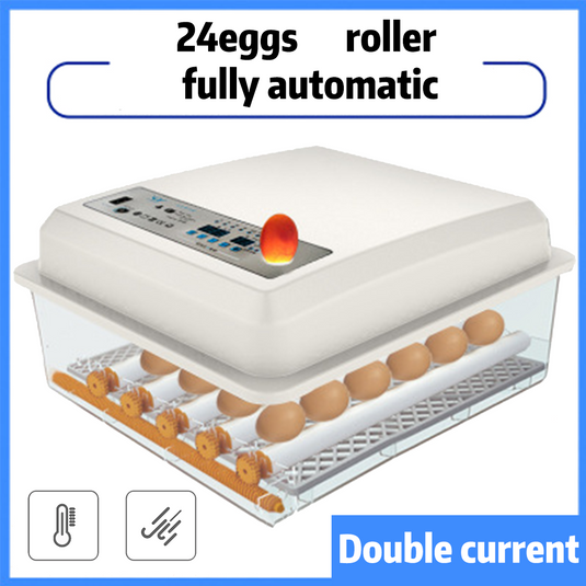 PORIYA 64 Eggs Digital Egg Incubator LED Fully Automatic Turning Chicken Duck Poultry
