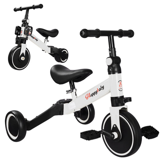 PORIYA 3 in1 Toddler Kid Ride on Toy Balance Bike Scooter Tricycle 1.5-4 Years Push Car