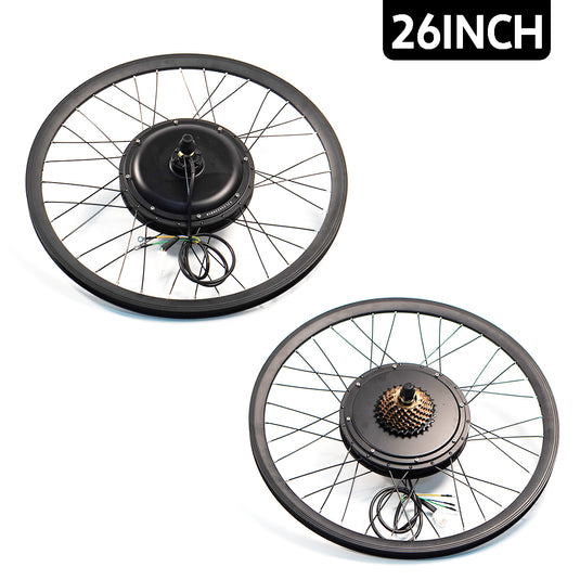 PORIYA ebike Conversion Kit 48V1500W Motor Electric bike rear Wheel 26 27.5 29in