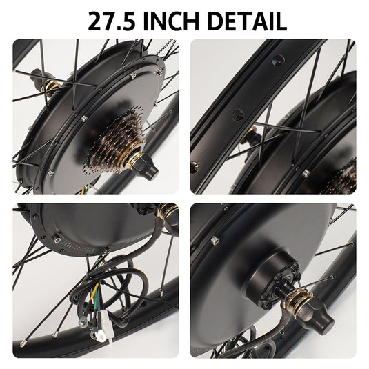 PORIYA ebike Conversion Kit 48V1500W Motor Electric bike rear Wheel 26 27.5 29in