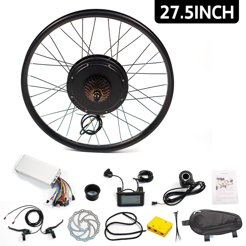 Load image into Gallery viewer, PORIYA ebike Conversion Kit 48V1500W Motor Electric bike rear Wheel 26 27.5 29in
