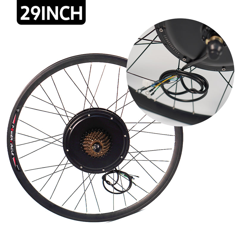 Load image into Gallery viewer, PORIYA ebike Conversion Kit 48V1500W Motor Electric bike rear Wheel 26 27.5 29in
