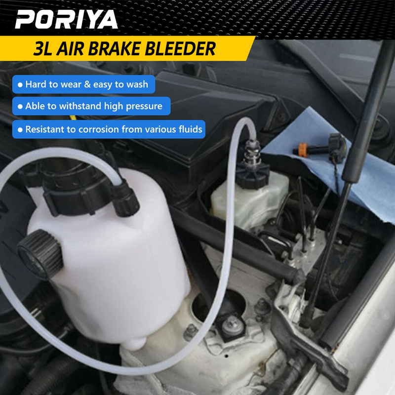 Load image into Gallery viewer, PORIYA 1L/3L  Air Brake Bleeder Clutch Vacuum Bleeding Extractor Fluid Fill Adapter Kit
