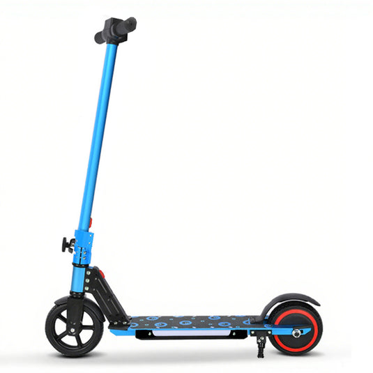 Electric Scooter 130W 16KM/H 8KM Range LED Light Folding Portable Ride Kids Teen