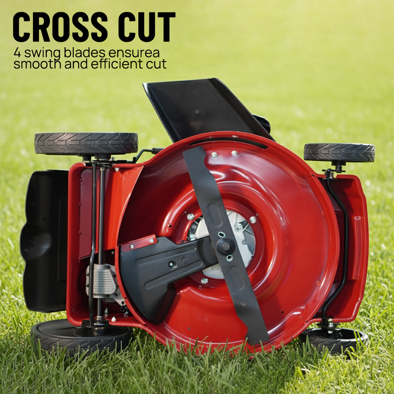 Load image into Gallery viewer, PORIYA 20" Self-Propelled Lawn Mower 220cc 4-Stroke Engine oil Push Lawnmower
