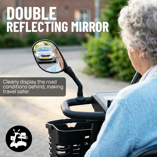 PORIYA Electric Mobility Scooter Electric Motorised Power Portable Folding 35KM Range