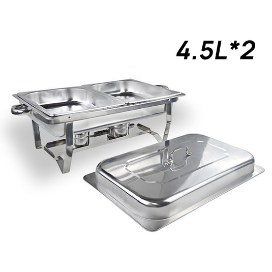 PORIYA 9L 304 Insulated Food Warmer Bain Marie Food Warmer Buffet Warmer Chafing Dish