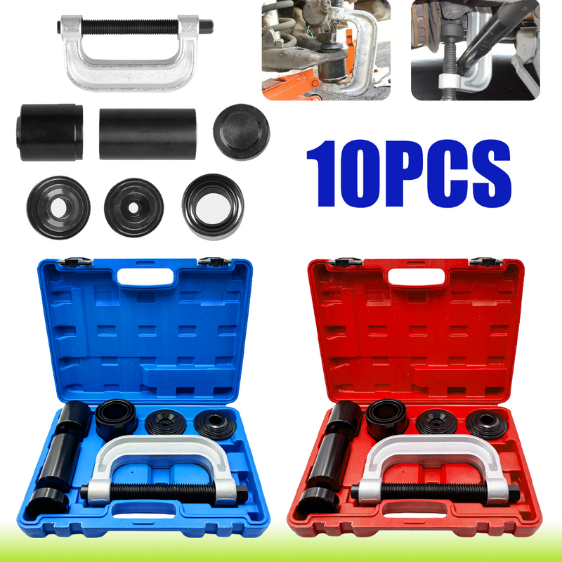 Load image into Gallery viewer, PORIYA 10pc Ball Joint Press Service Kit Remover Separator Adaptor 4x4 Garage Tool
