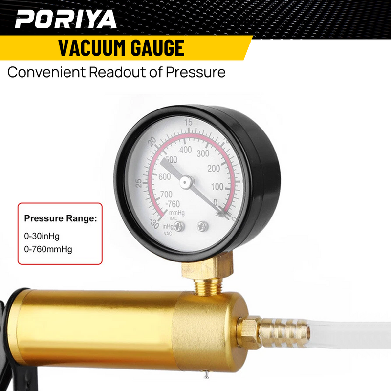 Load image into Gallery viewer, PORIYA Vacuum Pressure Pump Brake Bleeder Kit Bleeding Tester Hand Held Bleed Tool Set
