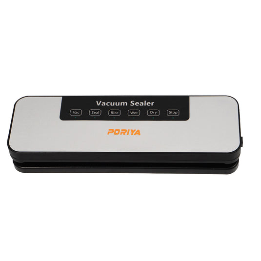 PORIYA Commercial Vacuum Sealer Machine Fresh Dry Wet Food Saver Storage With 30pc Bags