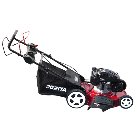 PORIYA 20" Self-Propelled Lawn Mower 220cc 4-Stroke Engine oil Push Lawnmower