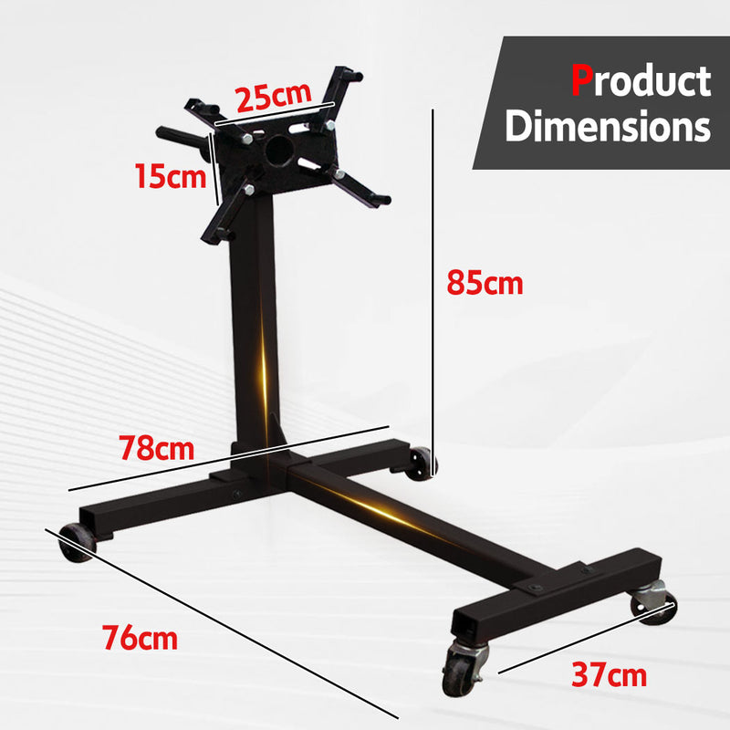 Load image into Gallery viewer, PORIYA  450kg Engine Stand Cars Auto Motor Crane Industrial Workshop Move Hoist
