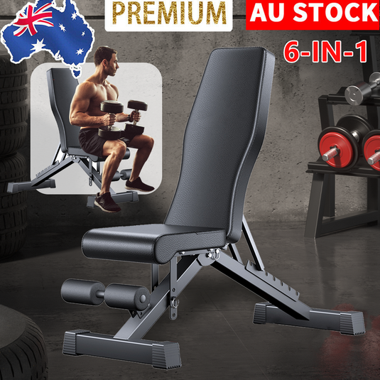 Adjustable Weight Abdominal Bench Sit-Up Back Support Fitness Flat Gym Exercise