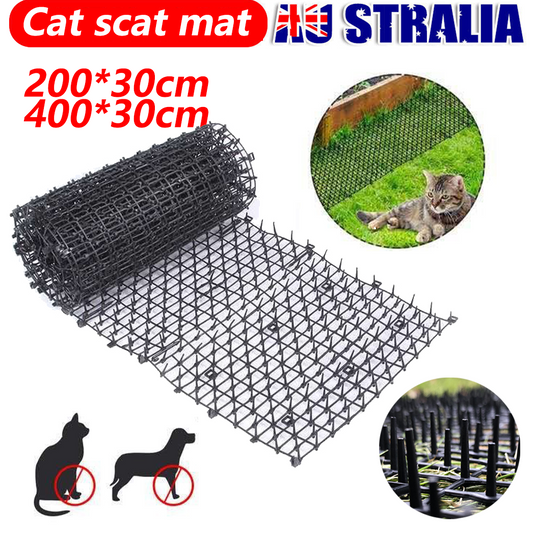 PORIYA 2M x 30CM Cat Scat Mat Spikes Prickle Strip Anti-Cat Away Safe Garden Protector