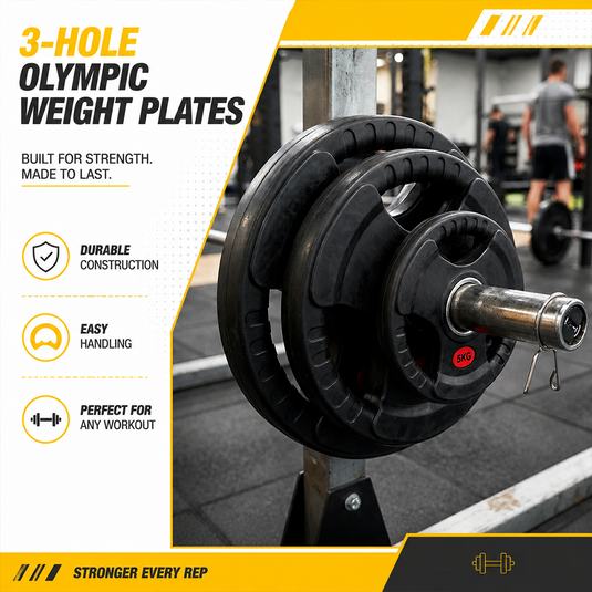 PORIYA Olympic Cost Iron Weight Plates Set 5-25kg Dumbbell Barbell Lifting