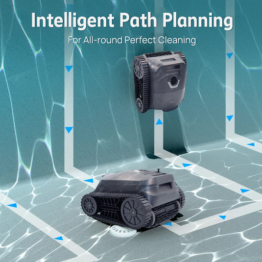 PORIYA Robotic Pool Cleaner Smart Control Wall Climbing Scuba Pool Cleaner