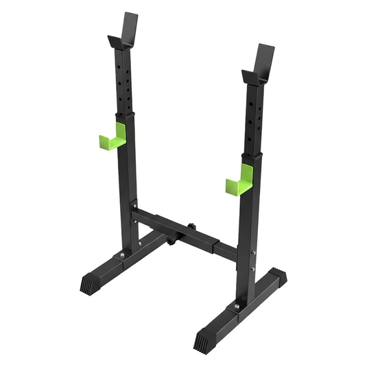 Adjustable Detachable Squat Rack Heavy Duty Home Gym Equipment w/ Barbell Hooks