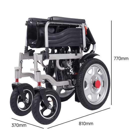 Electric Wheelchair Folding Long Range Motorised Foldable Armrest Free Flip