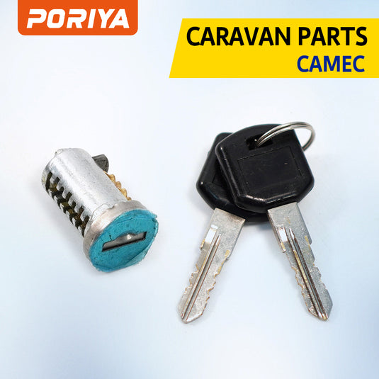 PORIYA Camec Caravan 3 Point Main Door Lock Right Hand Side Hinge with Barrel ＆ Keys