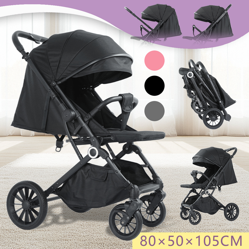 Load image into Gallery viewer, PORIYA Baby Stroller Reversible Handle Foldable Pram Portable Travel Pushchair Stroller
