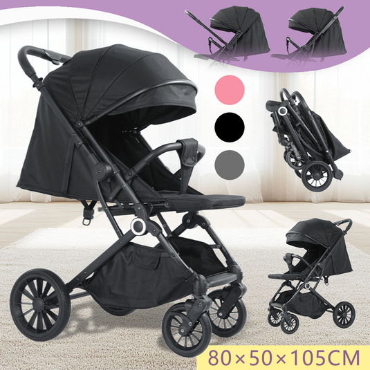 PORIYA Baby Stroller Reversible Handle Foldable Pram Portable Travel Pushchair Stroller