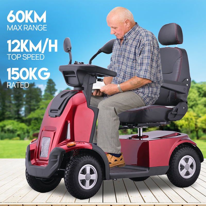 Load image into Gallery viewer, Electric Mobility Scooter 60KM Range /h 150KG Electric Motorised for Elderly12km
