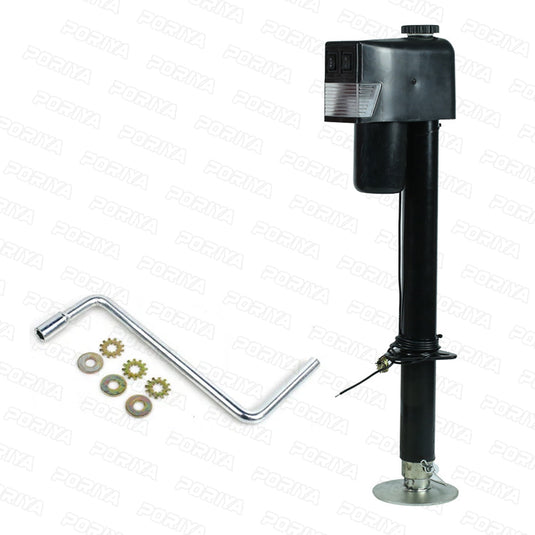 PORIYA HEAVY DUTY MOTORISED 12V ELECTRIC CARAVAN JACK TRAILER JOCKEY STAND 3500LBS
