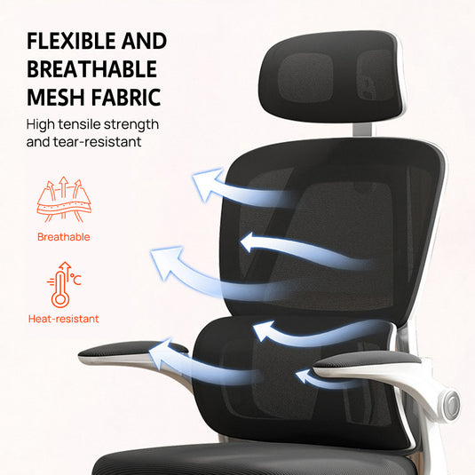PORIYA Home Office Chair Executive Mesh Fabric Computer Seat Ergonomic Chair