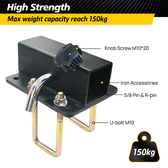 PORIYA RV Bumper Hitch Receiver  Adapter Suits Bike Carrier Rack ATV Hayman Reese Style