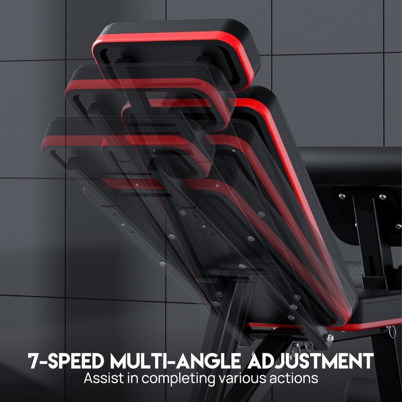 Load image into Gallery viewer, PORIYA Foldable Gym Weight Bench Dumbbell Bench w/ Leg Lift Home Gym Storage
