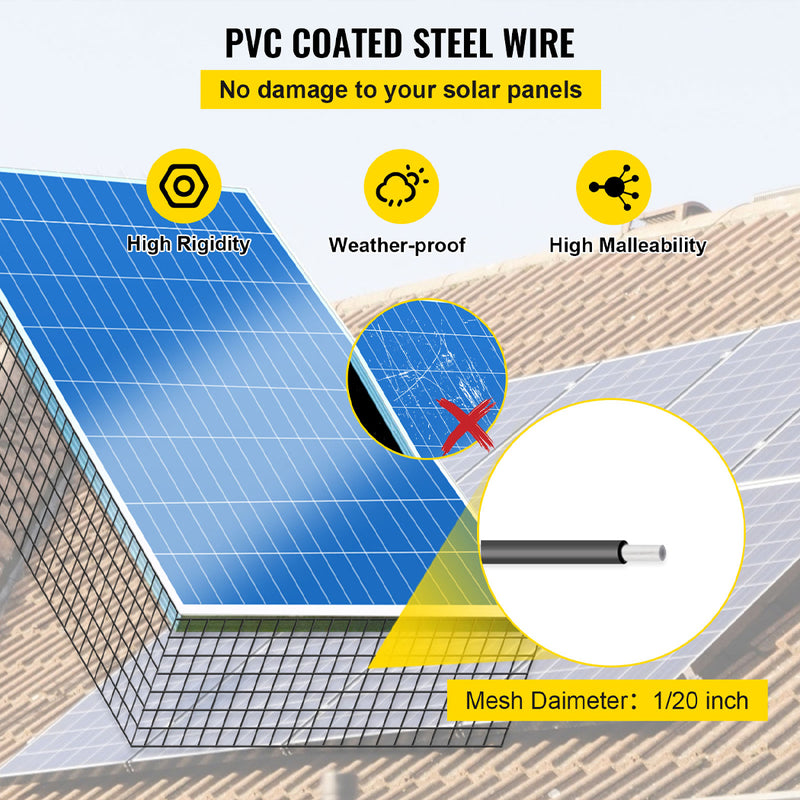Load image into Gallery viewer, PORIYA 30m Solar Panel Bird Proofing KIT Stainless Steel Mesh &amp; 100Pcs Fasteners
