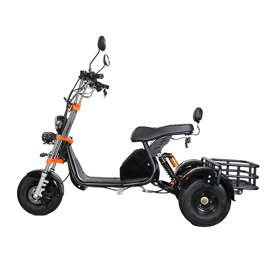 PORIYA Electric Scooter 3000W 60KM/H Adult Off Road 3 Wheels E-Scooter w/ Basket