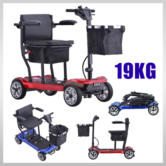19KG Electric Mobility Scooter Airplane OK Lithium Motorised Foldable w/ Bag
