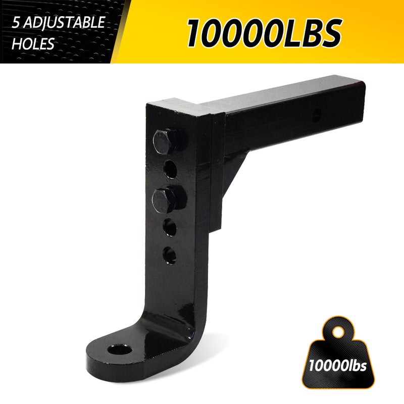 Load image into Gallery viewer, PORIYA 4500KG Adjustable Towbar Ball Mount 2" Hitch Towing Trailer Camper Bike Rack 4WD
