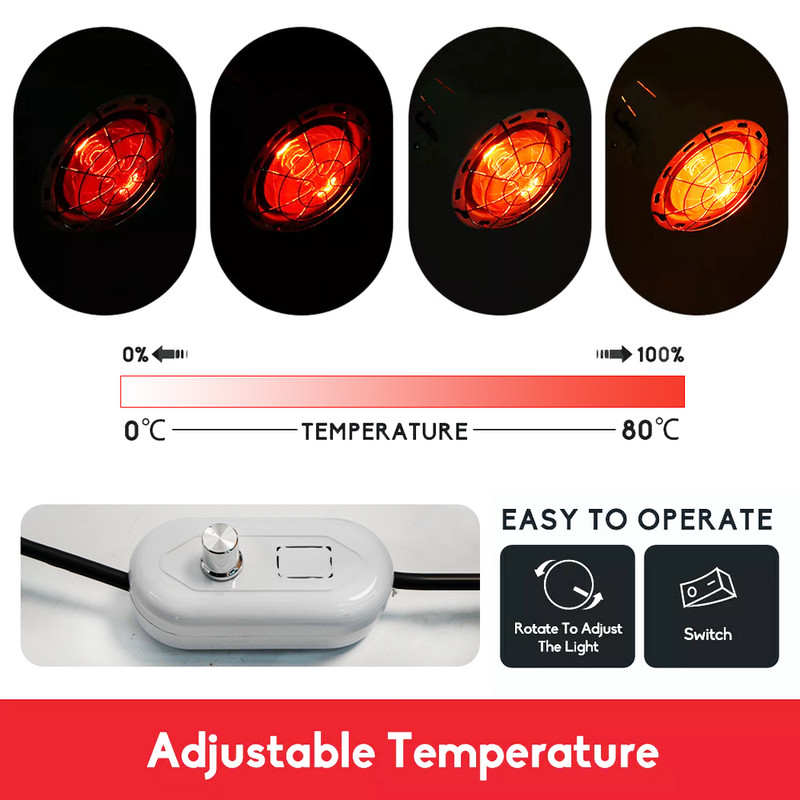 Load image into Gallery viewer, 275W Floor Stand Infrared IR Temperature Light Therapy Heat Lamp Pain Relief
