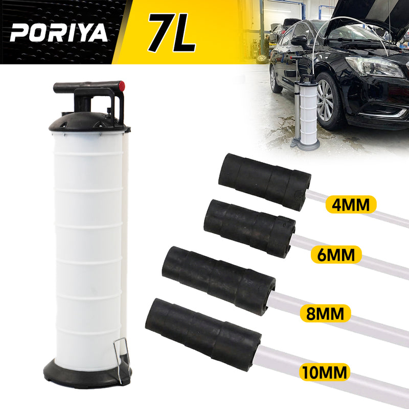 Load image into Gallery viewer, PORIYA 7L Waste Oil Fluid Suction Manual Extractor Pump Vacuum Fuel Car Boat Transfe
