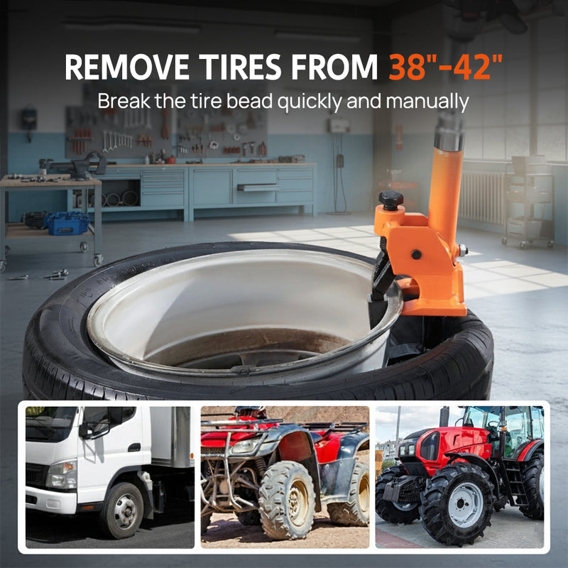 Load image into Gallery viewer, PORIYA Hydraulic/Slide Hammer/Clamp Tire Bead Breaker for Car Truck Trailer Tire
