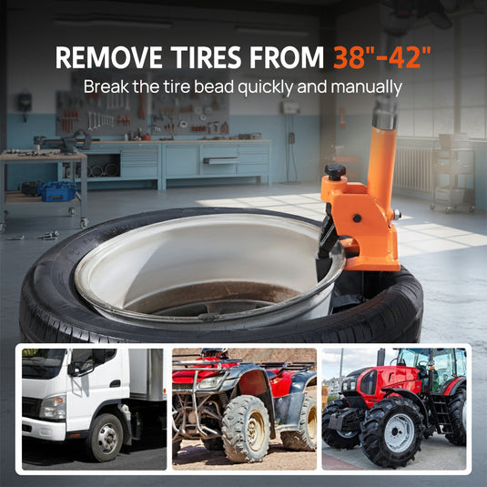 PORIYA Hydraulic/Slide Hammer/Clamp Tire Bead Breaker for Car Truck Trailer Tire