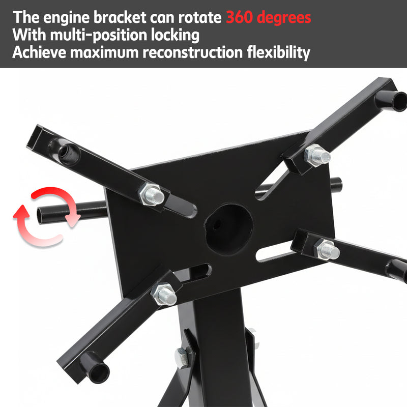 Load image into Gallery viewer, PORIYA  450kg Engine Stand Cars Auto Motor Crane Industrial Workshop Move Hoist
