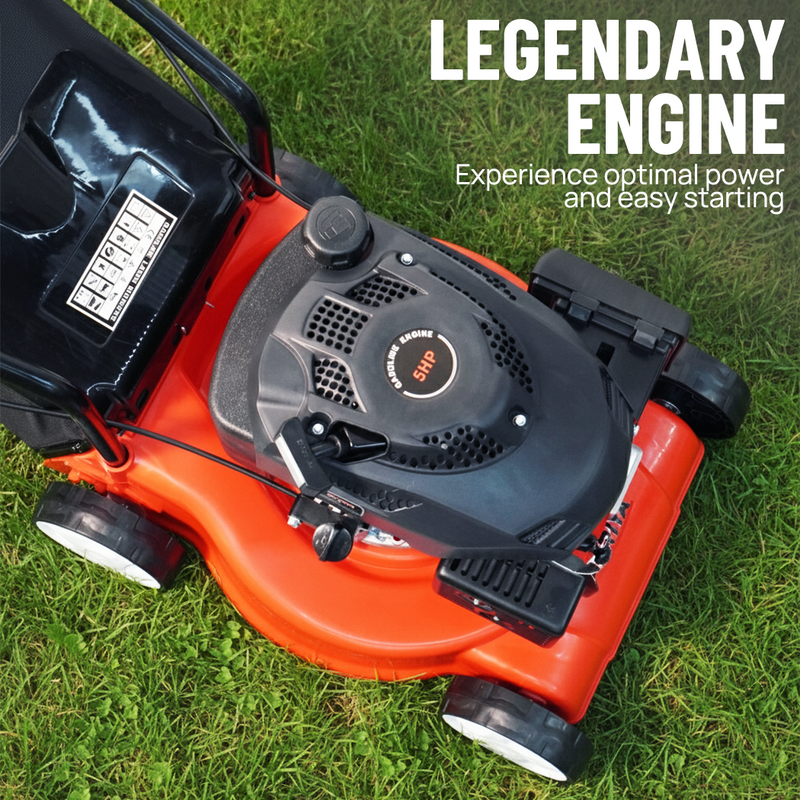 Load image into Gallery viewer, PORIYA Lawn Mower 16" 4 Stroke Engine oil Powered Hand Push Engine Lawnmower
