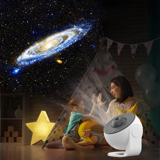 PORIYA 13IN1 Galaxy Starry Sky Projector Night Light Rotating LED Planetarium Star Lamp